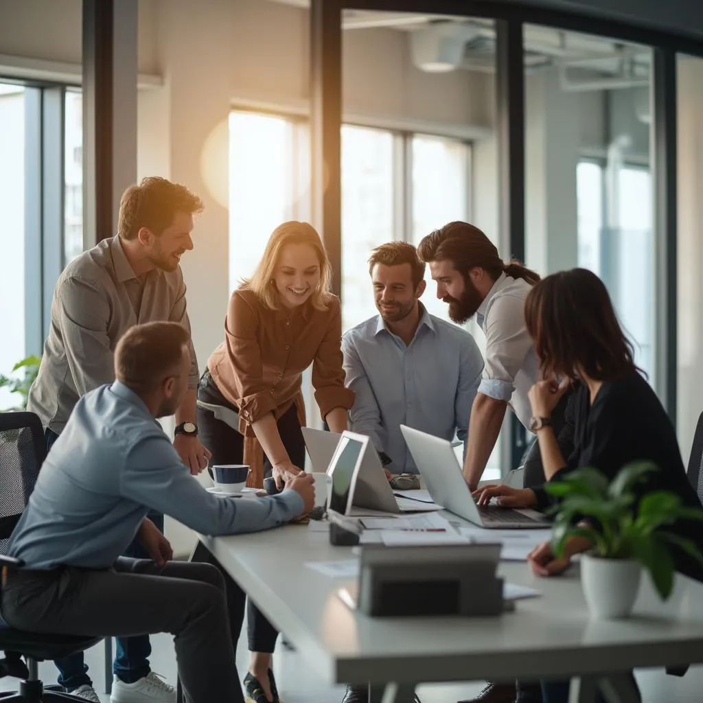 Equipo de consultores de marketing